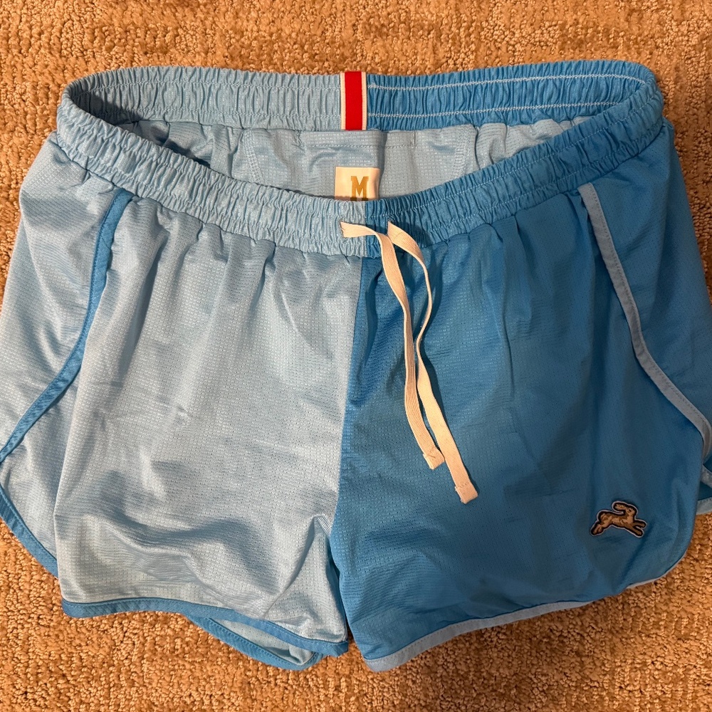 Tracksmith - W's Relay Shorts - Blue/Light Blue - M